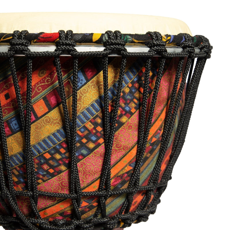 Drumfire 10" Synthetic Head Rope Djembe (Multicolour)