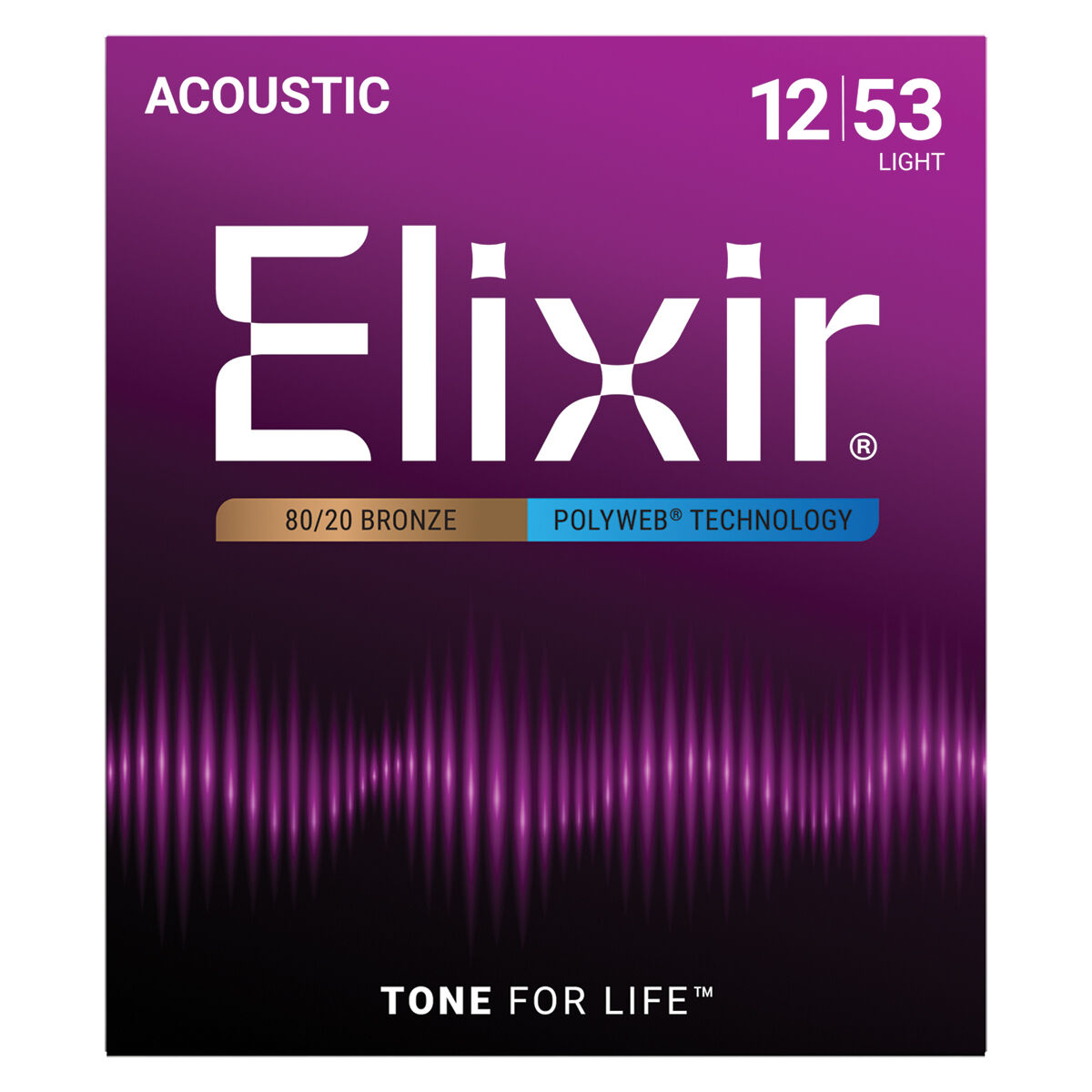 Elixir 11050 Polyweb 80/20 Light 12-53