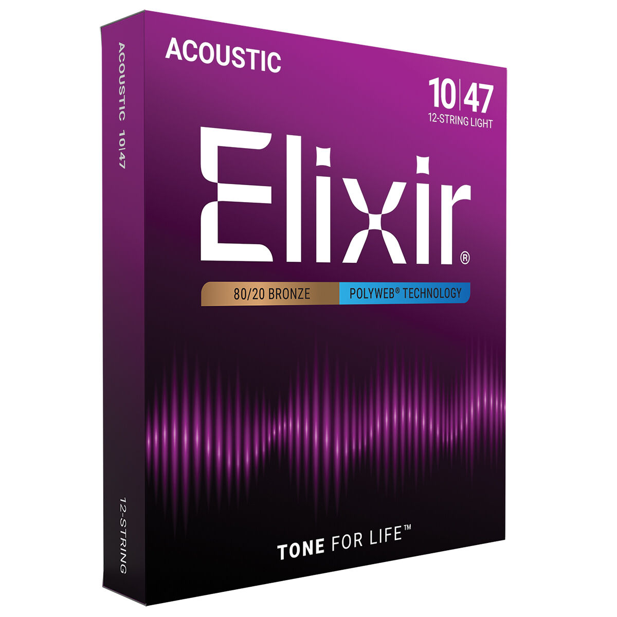 Elixir 11150 Polyweb 80/20 12 String Light 10-47