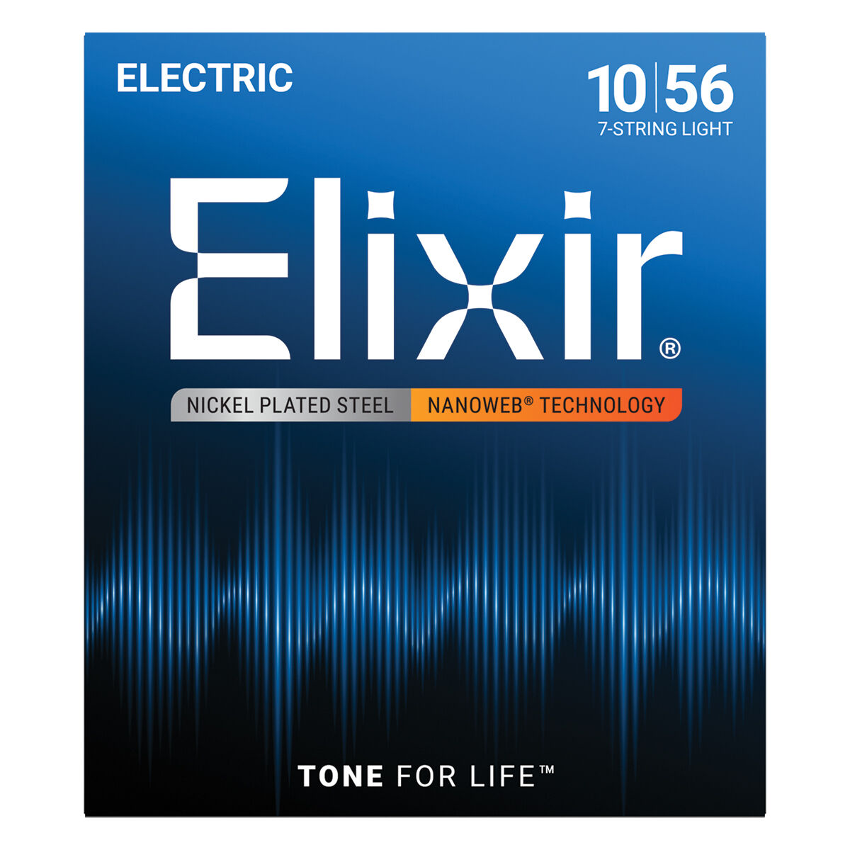 Elixir 12057 Nanoweb Electric 7 String Light 10-56