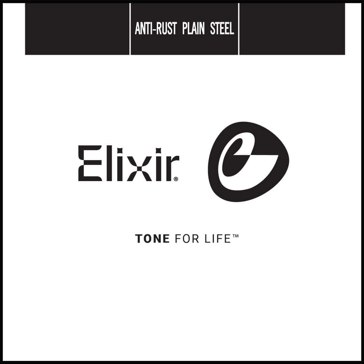 Elixir 13016 Anti-Rust Plain Steel Single String