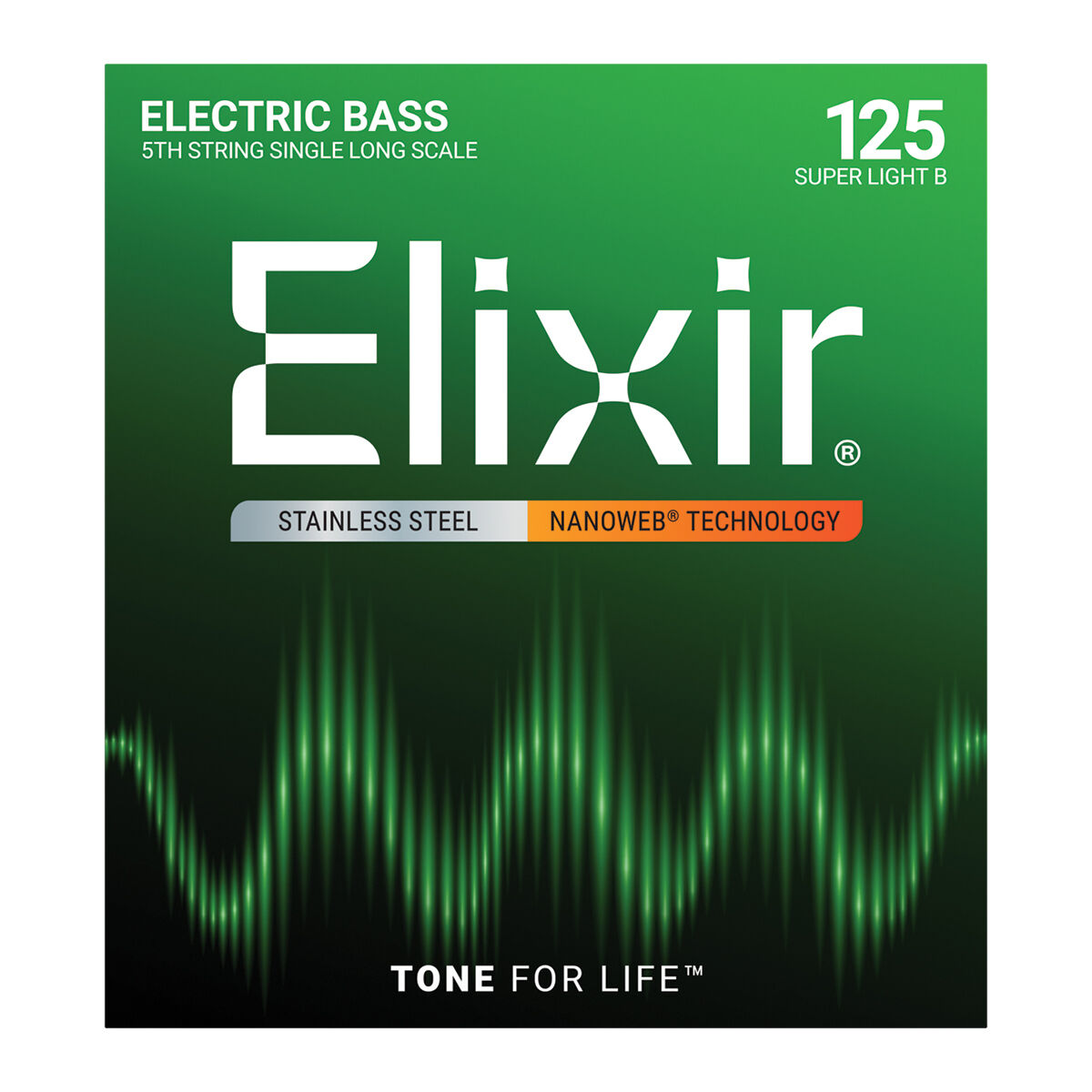 Elixir 13426 Nanoweb Single Stainless Steel Bass .125