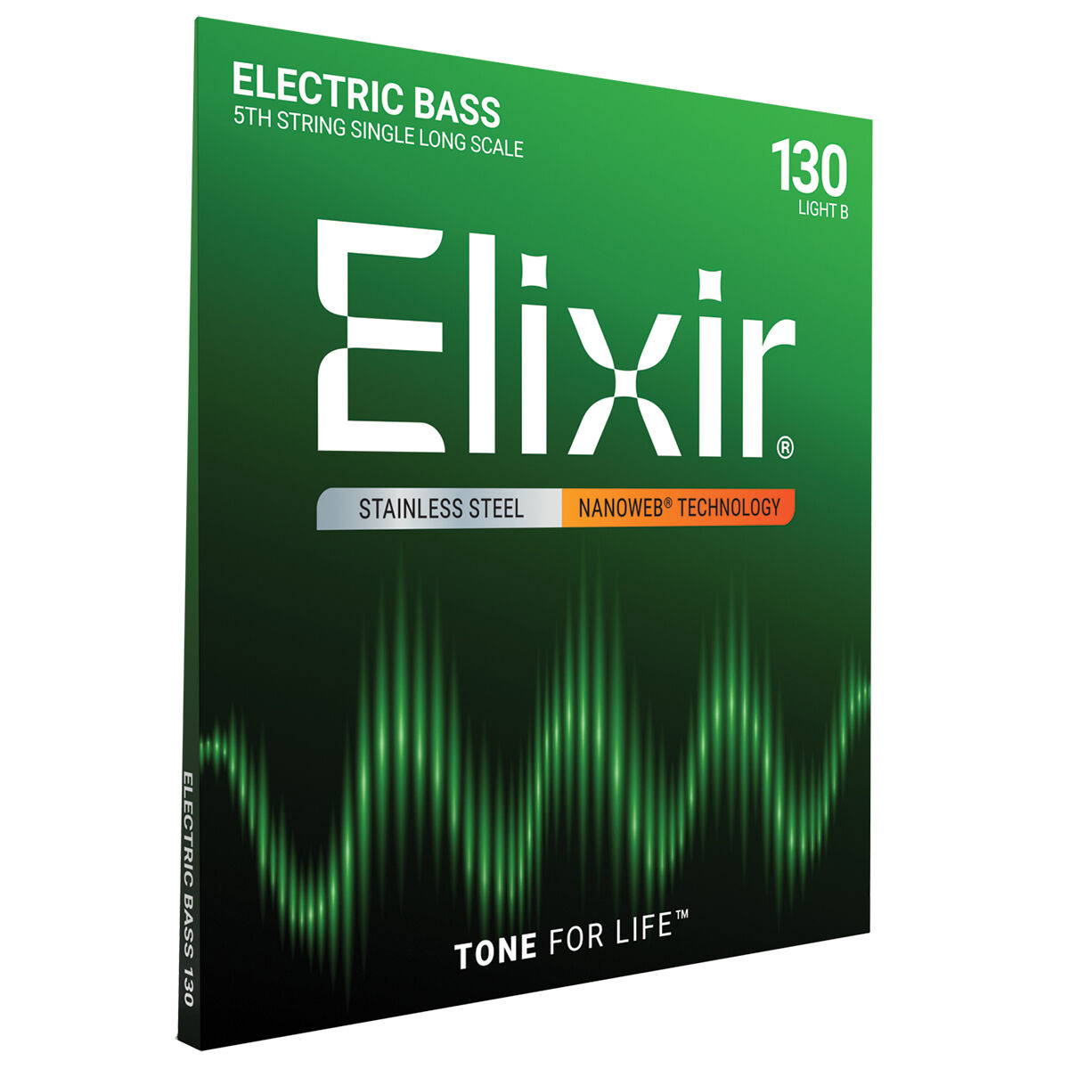 Elixir 13436 Nanoweb Single Stainless Steel Bass .130