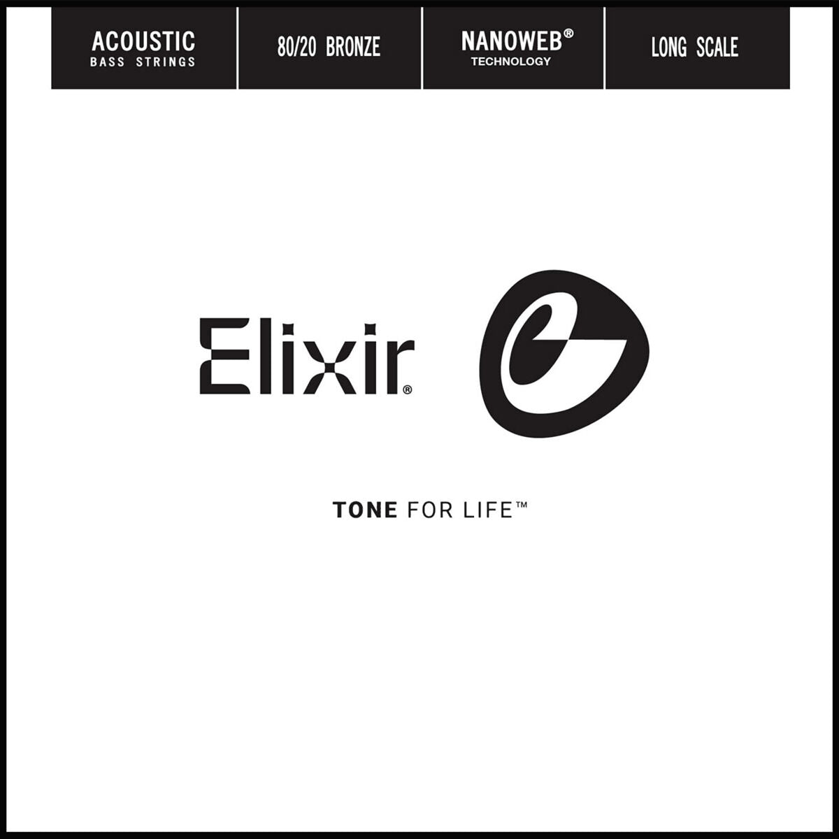 Elixir 15800 Nanoweb Single Acoustic Bass .100