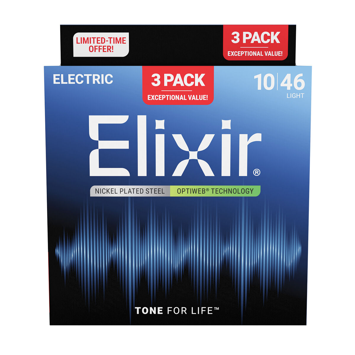 Elixir Optiweb Electric 10-46 Light 3-Pack [E16572]
