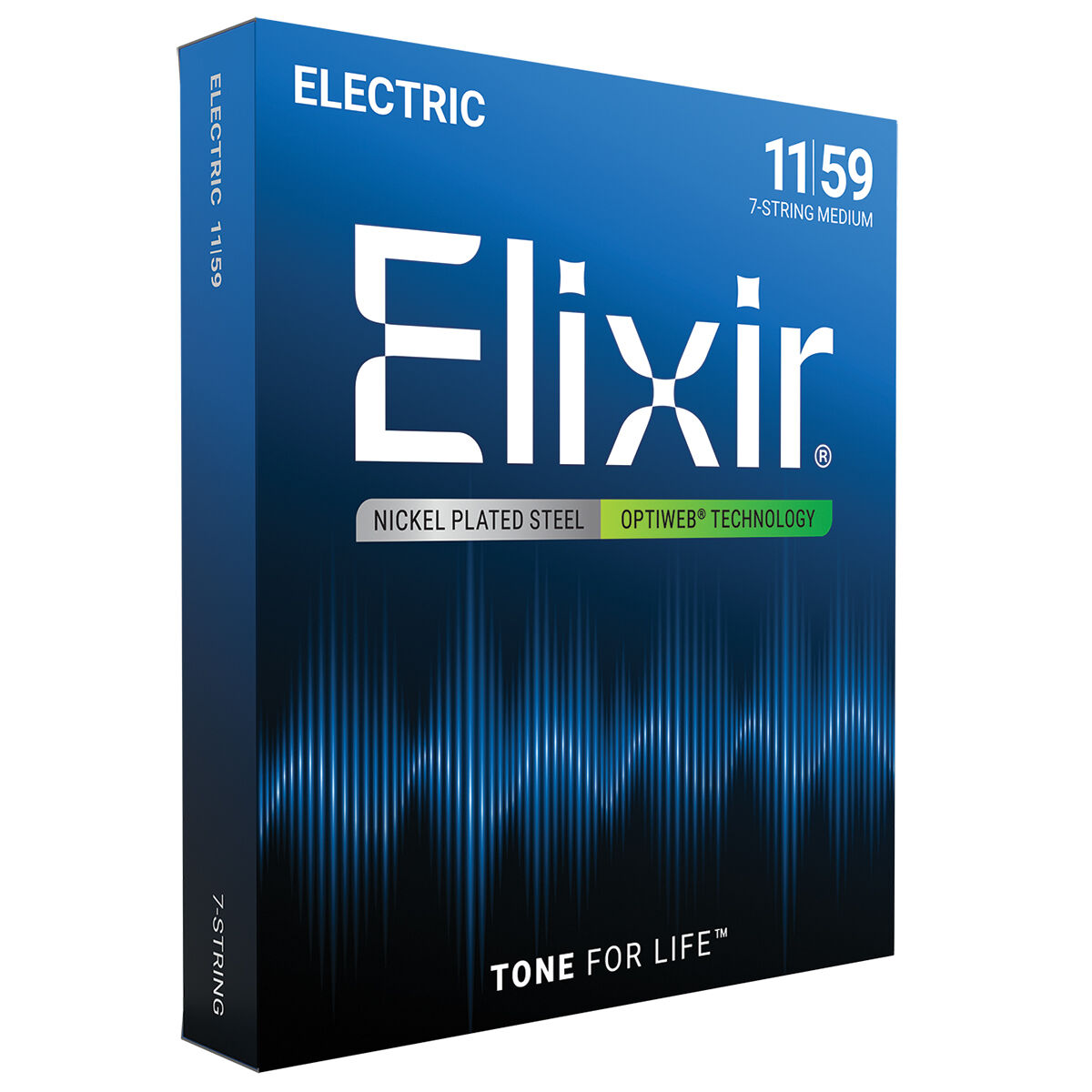 Elixir 19106 Optiweb 7-String Electric Medium 11-59