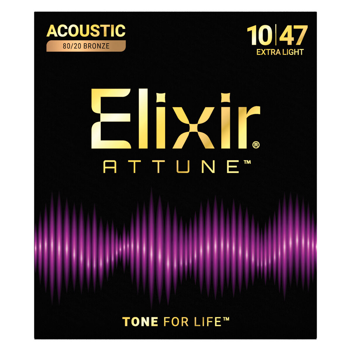 Elixir Attune 80/20 Bonze Extra Light 10-47 [E23002]