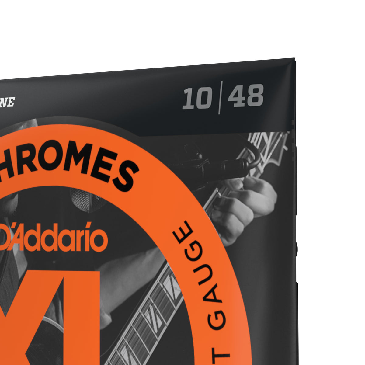 D'Addario ECG23 Chromes Flat Wound Electric Guitar Strings, Extra Light, 10-48