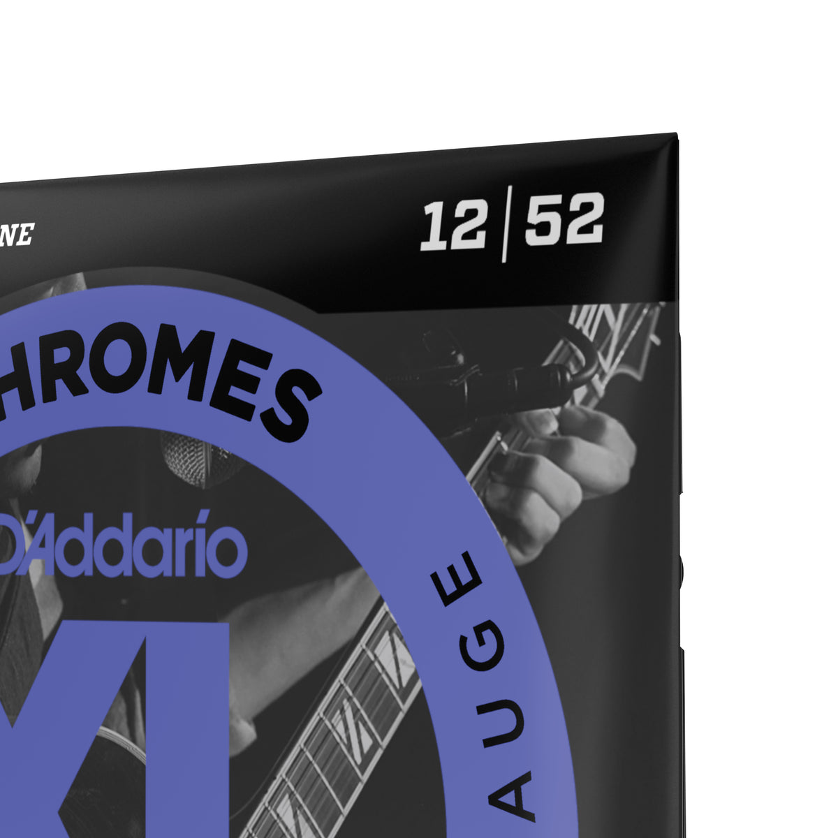 D'Addario ECG25 Chromes Flat Wound Electric Guitar Strings, Light, 12-52