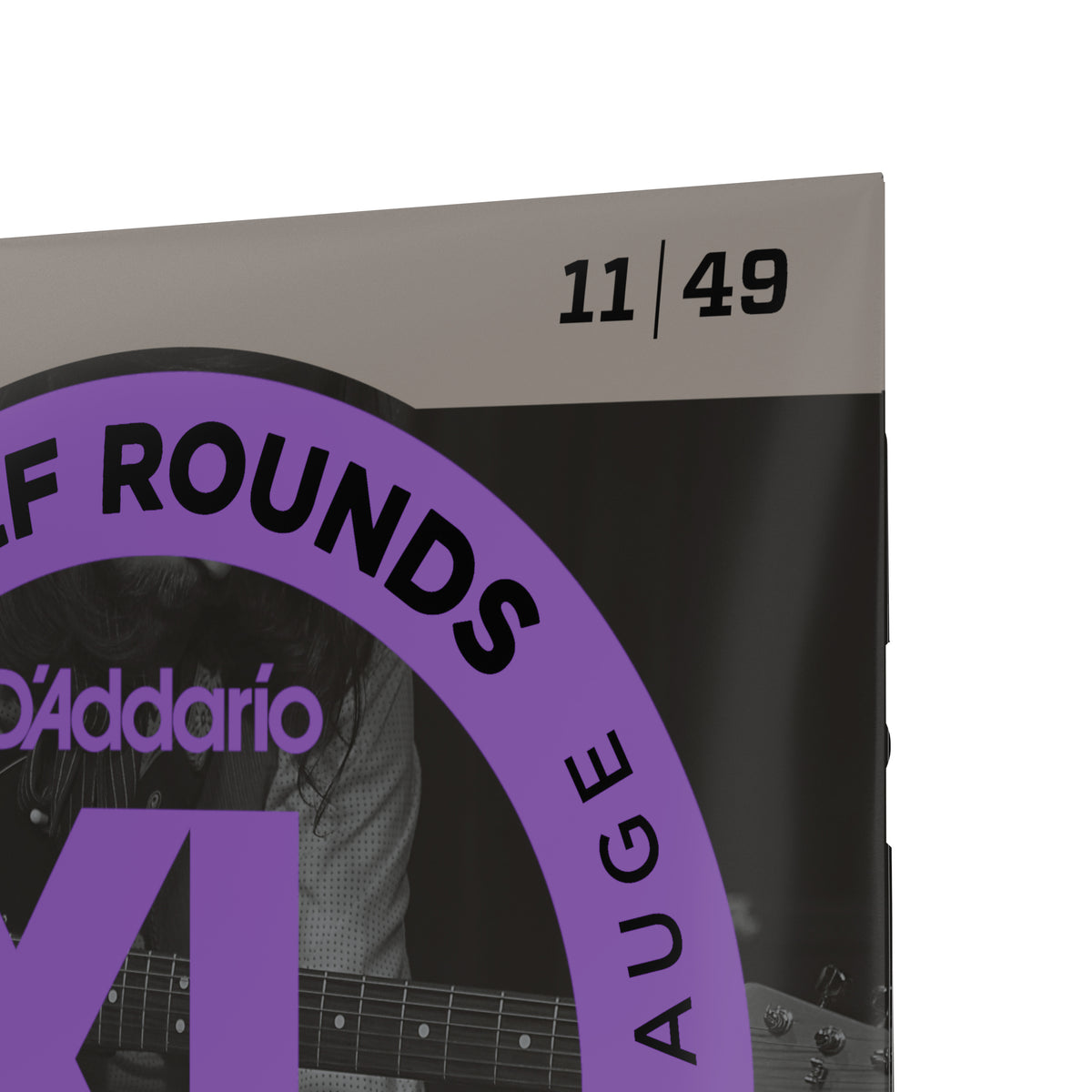 D'Addario EHR370 Half Round Electric Guitar Strings, Medium, 11-49