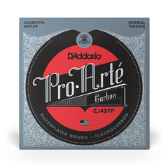 D'Addario EJ45FF Pro-Arté Carbon Classical Guitar Strings, Dynacore Basses, Normal Tension