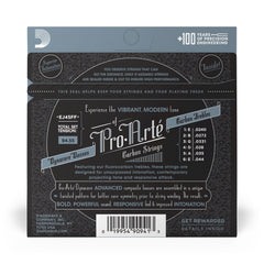 D'Addario EJ45FF Pro-Arté Carbon Classical Guitar Strings, Dynacore Basses, Normal Tension