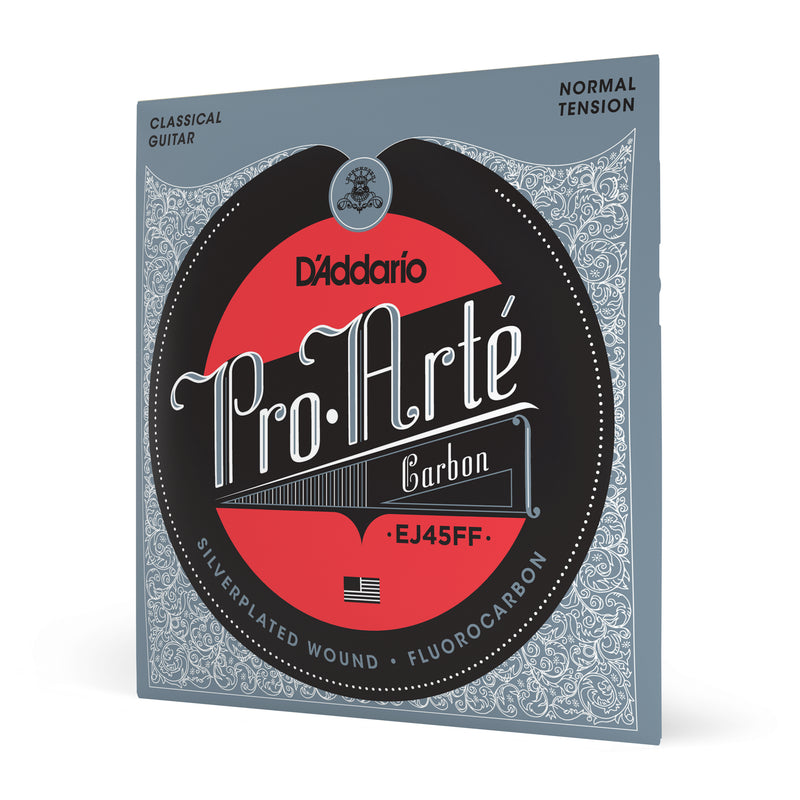 D'Addario EJ45FF Pro-Arté Carbon Classical Guitar Strings, Dynacore Basses, Normal Tension