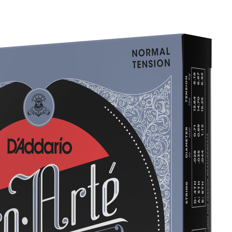 D'Addario EJ45TT ProArte DynaCore Classical Guitar Strings, Titanium Trebles, Normal Tension, 3 Sets