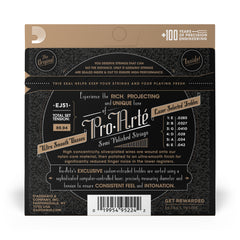 D'Addario EJ51 Pro-Arte Classical Guitar Strings with Polished Basses, Hard Tension