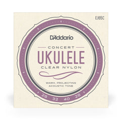 D'Addario EJ65C Pro-Arté Custom Extruded NylonUkulele Strings, Concert