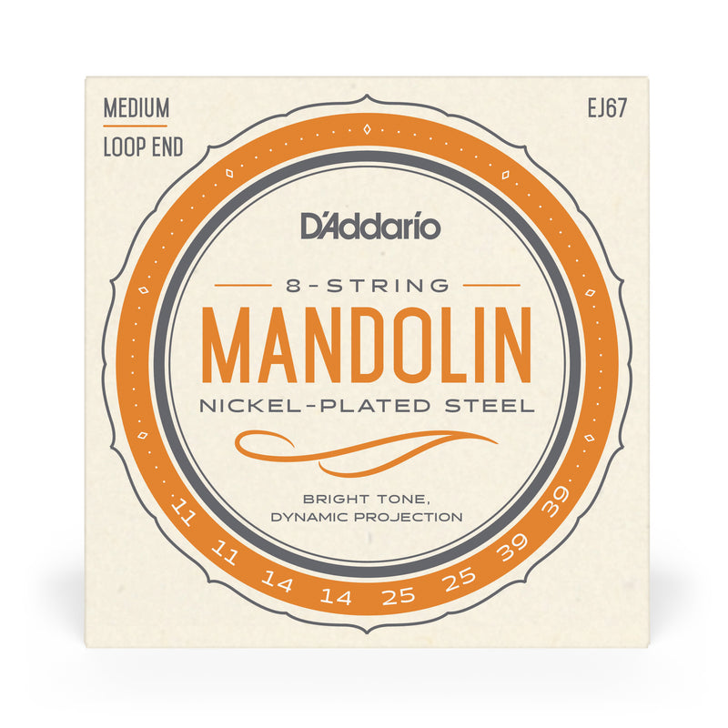 D'Addario EJ67 Nickel Mandolin, 11-39