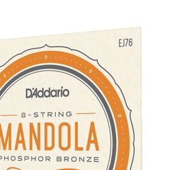 D'Addario EJ76 Phosphor Bronze Mandola Strings, Medium, 15-52