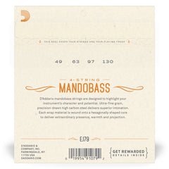 D'Addario J79 Copper Mandobass Strings, 49-130