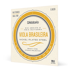 D'Addario EJ82B Viola Brasileira Set, Rio Abaixo and Meia Guitarra