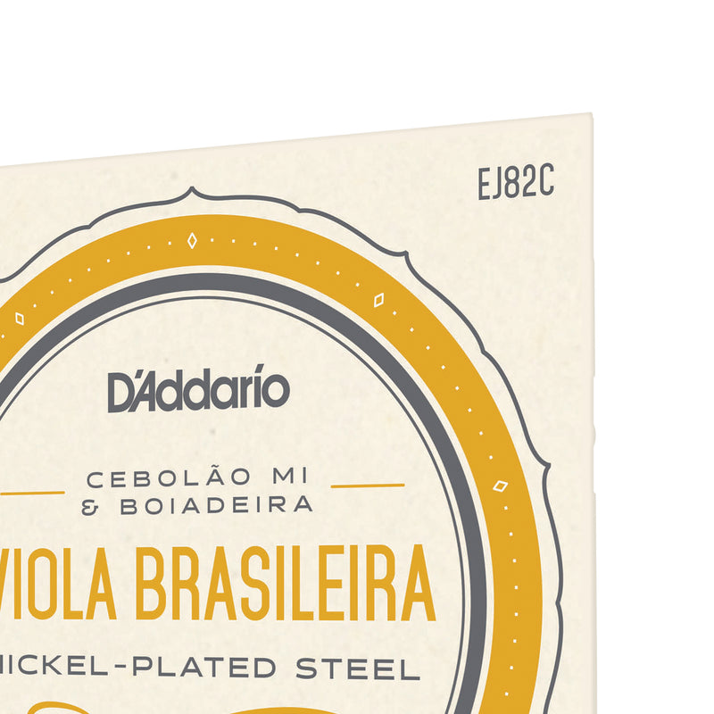 D'Addario EJ82C Viola Brasileira Set, Cebolao Mi and Boiadeira