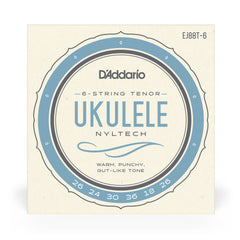 D'Addario EJ88T-6 Nyltech Ukulele Strings, 6-String Tenor