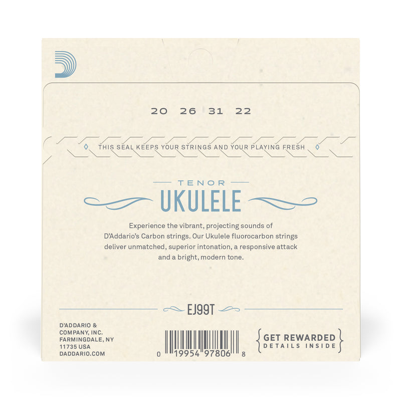 D'Addario EJ99T Pro-Arté Carbon Ukulele Strings, Tenor