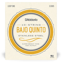 D'Addario EJS85 Bajo Quinto Stainless Steel Strings
