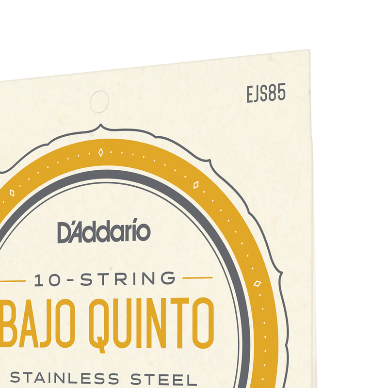 D'Addario EJS85 Bajo Quinto Stainless Steel Strings