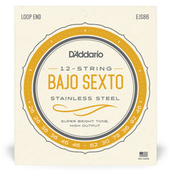 D'Addario EJS86 Bajo Sexto Stainless Steel Strings