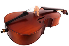Ernst Keller CB295E Series 3/4 Size Cello Outfit in Antique Semi-Matte Finish