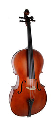Ernst Keller CB295E Series 3/4 Size Cello Outfit in Antique Semi-Matte Finish