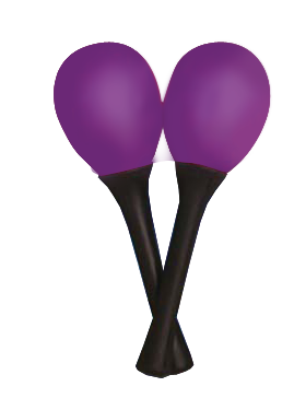 Mano Percussion Egg Maracas on Handle EM121