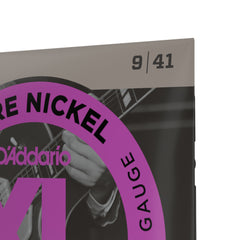 D'Addario EPN120 Pure Nickel Electric Guitar Strings, Super Light, 09-41