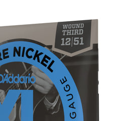 D'Addario EPN21 Pure Nickel Electric Guitar Strings, Jazz Light, 12-52