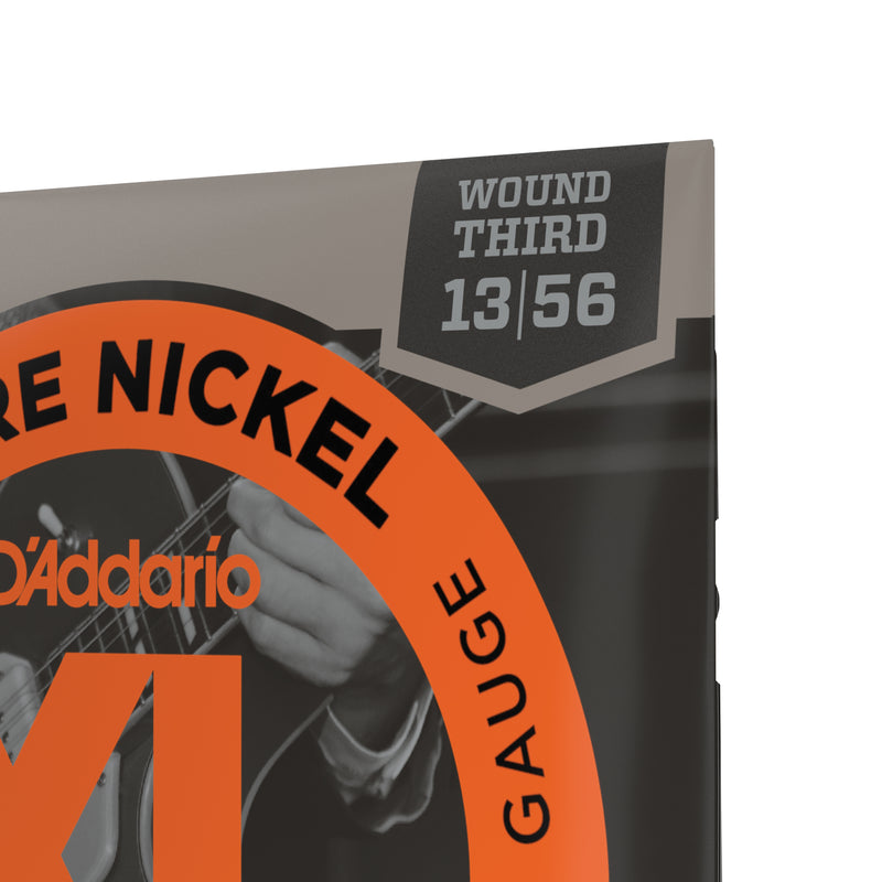 D'Addario EPN22 Pure Nickel Electric Guitar Strings, Jazz Medium, 13-55