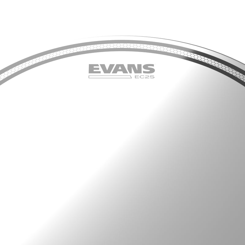 EVANS EC2S Clear Fusion Pack (10", 12", 14") with 14" HD Dry Snare Batter