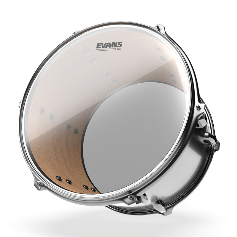 EVANS G2 Clear Rock Pack (10", 12", 16") with 14" HD Dry Snare Batter