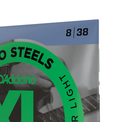D'Addario EPS530 ProSteels Electric Guitar Strings, Extra-Super Light, 08-38