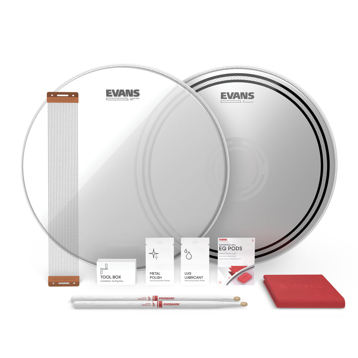 Evans EC Reverse Dot Snare Tune Up Kit, 14 inch