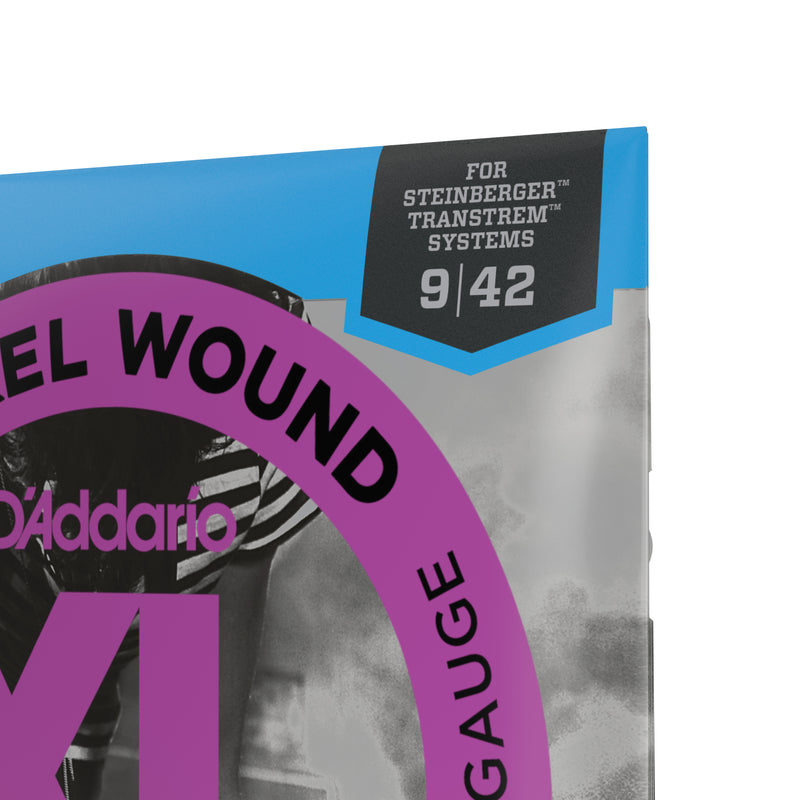 D'Addario ESXL120 Nickel Wound Electric Guitar Strings, Super Light, Double Ball End, 09-42
