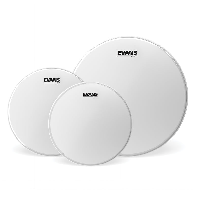 EVANS UV2 Coated Tom Pack - Standard (12", 13", 16")