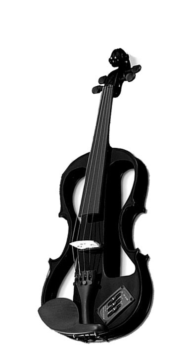 Carlo Giordano EV202 Series 3/4 Size Electric Violin in Black