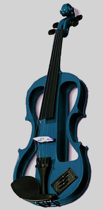 Carlo Giordano EV202 Series 4/4 Size Electric Violin in Blue