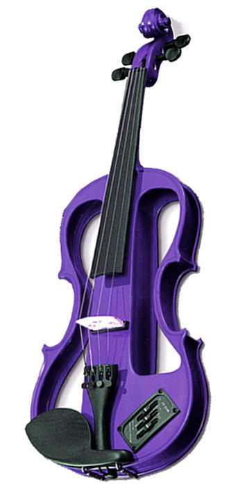 Carlo Giordano EV202 Series 4/4 Size Electric Violin in Purple