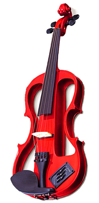 Carlo Giordano EV202 Series 4/4 Size Electric Violin in Red