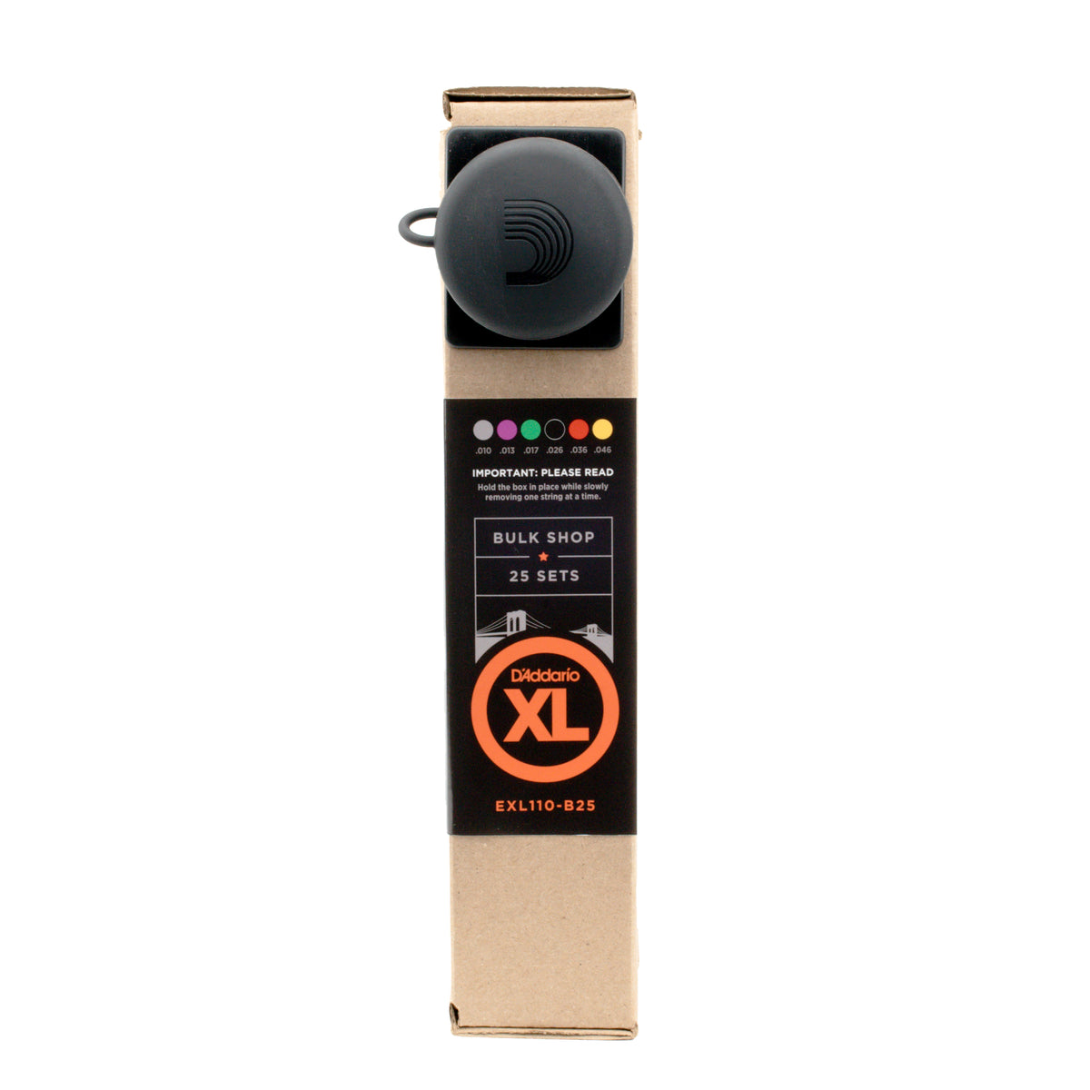 D'Addario EXL110-B25 Nickel Wound Electric Guitar Strings, Regular Light, 10-46, 25 Sets