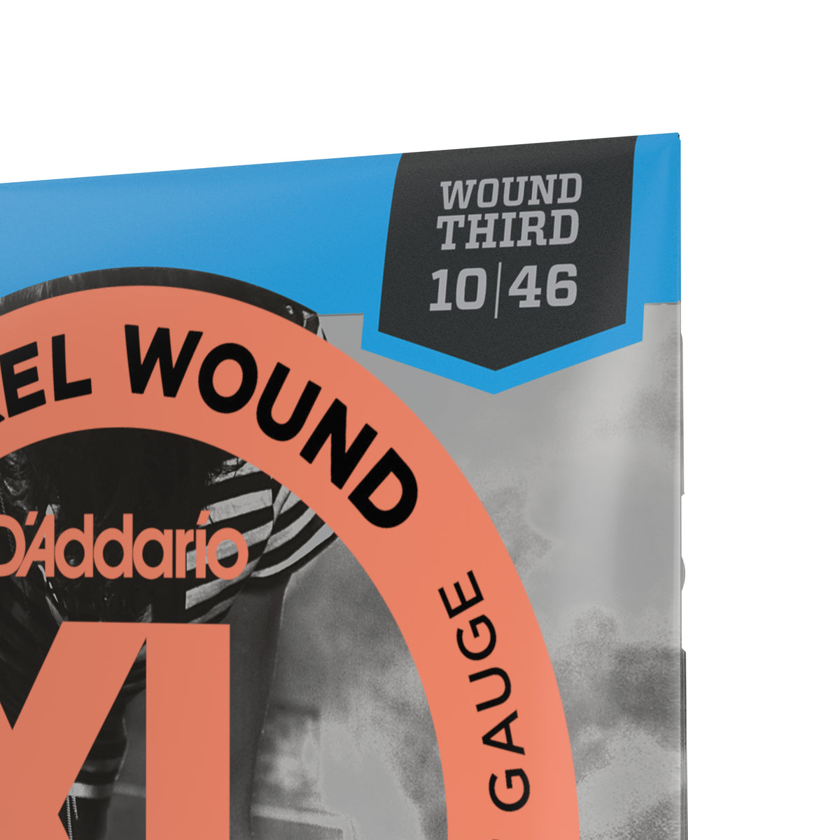 D'Addario EXL110W Nickel Wound Electric Guitar Strings, Regular Light, Wound 3rd, 10-46