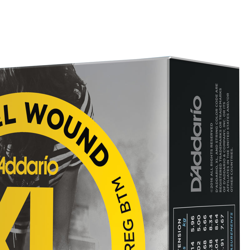 D'Addario EXL125-10P Nickel Wound Electric Guitar Strings, Super Light Top/Regular Bottom, 09-46, 10 Sets