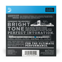 D'Addario EXL140-10P Nickel Wound Electric Guitar Strings, Light Top/Heavy Bottom, 10-52, 10 sets